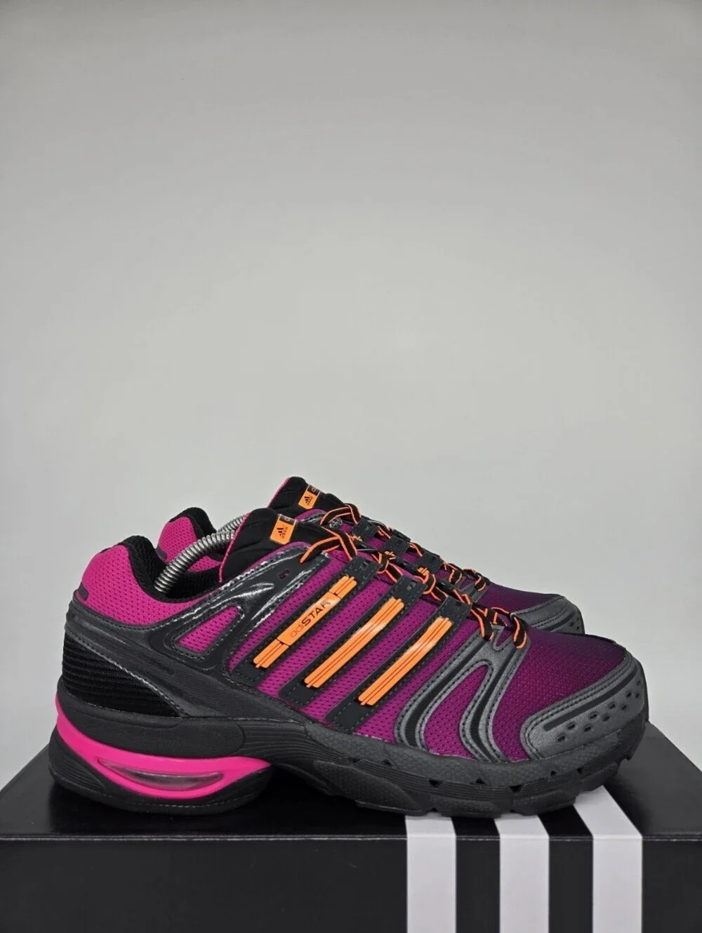 adidas Men's Adistar Control 5 KI8592 Core Black Purple Orange Shoes Size 13